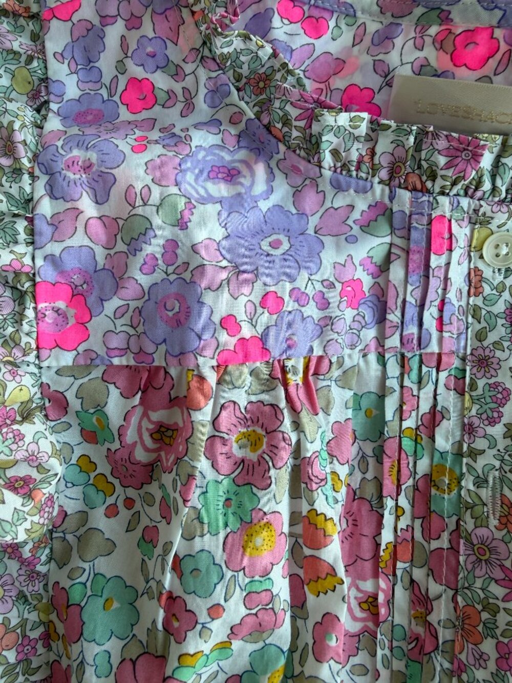 NWOT LoveShackFancy x Liberty London Fabric Coretta Girls Blouse - Picture 6 of 8
